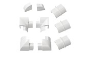 Kabelordner/Kabelstrømpe - D-LINE Adapter Kit 22x22mm 9 Pieces White - RETAP22QSW