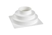 Ventilation - Fresh Transition piece 175x175/Ø82/125/160 mm - 500065