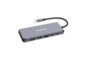 USB-hub - Verbatim CMH-14 14-Port USB-C Pro Multiport Hub USB-hub - USB 3.1 - 14 porter - Grå - 32154