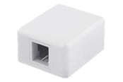 Tilbehør - Deltaco VR-222 Surface mount box for Keystone 1-Port White - VR-222