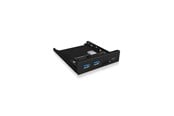 USB-hub - ICY BOX IB-HUB1417-i3 USB-hub - USB 3.0 - 3 porter - Svart - IB-HUB1417-I3