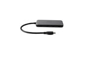 USB-hub - Deltaco USBC-HUB204 interface hub USB-hub - 4 porter - Grå - USBC-HUB204