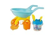 Utendørsleker - Androni Wheelbarrow with Bucket Set Underwater World 7 pcs - 6323-FISH