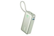 Nødlader - Anker 545 Nano 10K (30W Built-in USB-C cable) Nødlader - Grønn - 10000 mAh - A1259G61
