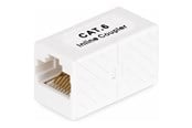 Nettverkskabel - StarTech.com RJ45 Coupler Inline Cat6 Coupler Female to Female (F/F) T568 Connector Unshielded Ethernet Cable Extension (IN-CAT6-COUPLER-U1) - network coupler - white - Hvit - IN-CAT6-COUPLER-U1