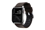 Smartklokke - Tilbehør - Nomad - Active Band Pro - 44mm/42mm Silver Hardware Brown Active Leather FKM - NM1A4mSNW0