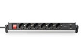 Strømkabel (ekstern) - DIGITUS 6-Port Power Strip (with 3x USB Ports) - DA-70624
