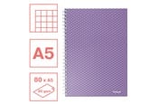 Blokker & Notisbøker - Esselte  Colour'Breeze A5 Notebook squared wirebound Lavender - 628469