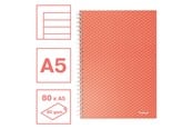 Blokker & Notisbøker - Esselte  Colour'Breeze A5 Notebook lined wirebound Coral - 628473