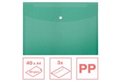 Arkivering & Oppbevaring - Esselte Colour'Breeze A4 Document Wallet PP Pack of 3 Green - 628488