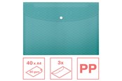Arkivering & Oppbevaring - Esselte Colour'Breeze A4 Document Wallet PP Pack of 3 Blue - 628487