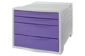 Arkivering & Oppbevaring - Esselte  Colour'Breeze Drawer Cabinet 4 drawers Lavender - 628458