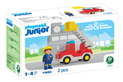 Playmobil - Playmobil 1.2.3 - Junior brannbil med stigeenhet - 71683