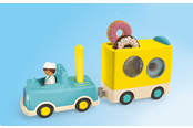 Playmobil - Playmobil 1.2.3 - Junior gal donutbil med stable- og sorteringsfunksjon - 71702