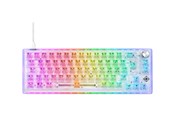 Tastatur - Deltaco GAMING DK460 Transparent Mechanical Keyboard - Gamingtastatur - Uten numpad - Nordisk - Transparent - GAM-160-T