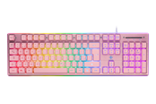 Tastatur - Deltaco GAMING Full Size - Gamingtastatur - Nordisk - Rosa - GAM-021-RGB-P