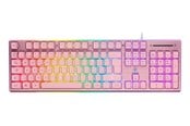 Tastatur - Deltaco GAMING Full Size - Gamingtastatur - Nordisk - Rosa - GAM-021-RGB-P