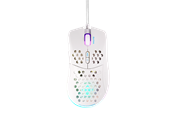Mus - Deltaco GAMING WM75 Ultralight Wired - Gaming mus - 7 - Hvit med RGB lys - GAM-108-W
