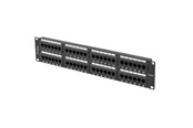 Tilbehør - Lanberg Patch Panel 48-Port 2U 19" CAT6 UTP Black - PPU6-2048-B