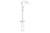 Dusj- og monteringstilbehør - Grohe Euphoria 310 dusjsystem med termostat for vegg, krom - 26849000