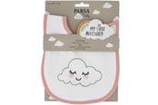Babyutstyr - Parsa Baby Smekke med sky. 3-6 måneder - Rosa - P00001999