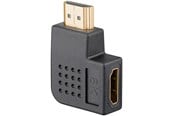 Skjermkabel - Pro HDMI - Angled Adapter 90° Horizontal - Black - 4040849657450