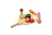 Treleker - Classic World Wooden Cutting Vegetables with Knife and Cutting Board - 2825