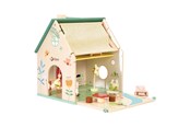 Treleker - Classic World Wooden Dollhouse with Garden 10 pcs - 50563