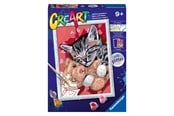 Kreative leker - Ravensburger CreArt Painting by Numbers - Peaceful Kitten - 202669