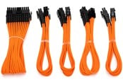 Strømkabel (intern) - DUTZO Sleeved strøm forlengerkabel kit (v2) - Oransje - DSC-PCEV230CMORN