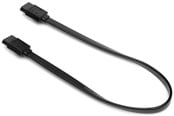 Sata - DUTZO SATA kabel - Svart - 0.17 m - rett tilkobling - DC-SATA03BLK