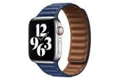 Smartklokke - Tilbehør - Lippa Apple Watch magnetisk læderrem 42/44/45/49 - Navy Blue - LPAW031