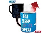 Reklameartikler - ABYstyle - PLAYSTATION - Heat Change - Eat Sleep Repeat - Krus - MGH0071