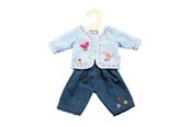 Dukker & Tilbehør - Heless Jacket with Jeans Blue/pink 28-35 cm - Assorted - 1504