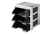 Arkivering & Oppbevaring - Leitz Plus - letter tray - black light grey - 53270095