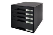 Arkivering & Oppbevaring - Leitz Skuffkabinett Plus 5 skuffer Sort - 52110095