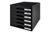 Arkivering & Oppbevaring - Leitz Skuffkabinett Plus 6 skuffer Sort - 52120095