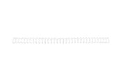 Printertilbehør blekk/toner - GBC Metallspiral 3:1 NO8 A4 Sort Hvit - RE810870
