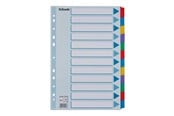 Arkivering & Oppbevaring - Esselte - divider - 12 parts - for A4 - tabbed - white - 100169