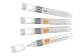 Skrive- & Tegneverktøy - Nobo  Liquid Ink Whiteboardpenn Glass, Rund tupp, pakke med 4 stk. Hvit - 1905323