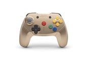 Spill - Tilbehør - Retro Fighters Brawler64 Bluetooth NSO Edition - Gold - Wireless Controller - Nintendo Switch - 850046080227