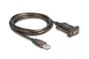 Nettverksadapter - DeLOCK Adapter USB 2.0 Type-A > 1 x Serial DB9 RS-232 - 64073