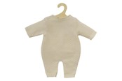 Dukker & Tilbehør - Heless Dolls Knit Overall Ecru 28-35cm - 1480