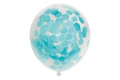 Leketøy - Globos Confetti Balloons Paper Confetti Baby Blue 30cm 6pcs - 1128002