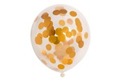Leketøy - Globos Confetti Balloons Paper Confetti Metallic Gold 30cm 6pcs. - 1128003