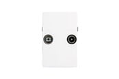 Antennekabler - Triax Wall Outlet FM/TV TD 263E White - 302581