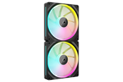Kabinettvifte - Corsair iCUE LINK LX140 2-pack - Kabinettvifte - 140mm - Svart - 36 dBA - CO-9051028-WW