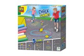 Kreative leker - SES Creative Sidewalk Chalk Games 5in1 - 02207