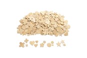 Arts & Crafts - Tilbehør - Colorations - Wooden Shapes in 5 Designs 350pcs. - WSHAPE