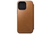 Mobil - Deksel og etui - Nomad Modern Leather Folio - iPhone 15 Pro Max | English Tan | Leather - NM01634485